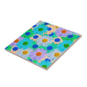 カラフルデイジー花パターン タイル (側面)