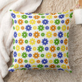 カラフルデイジー クッション (ブランケット)