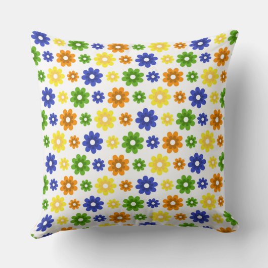 カラフルデイジー クッション (裏面)