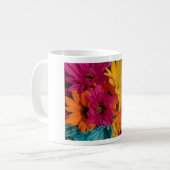 カラフルデイジー コーヒーマグカップ (正面左)