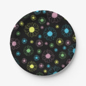 カラフルデイジー ペーパープレート (正面)