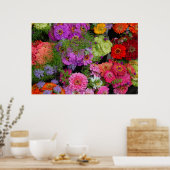 カラフルデイジー ポスター (キッチン)