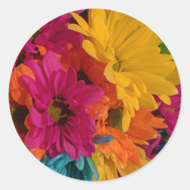 カラフルデイジー ラウンドシール