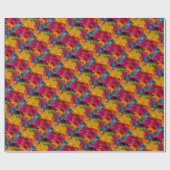 カラフルデイジー ラッピングペーパー (フラット)