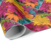 カラフルデイジー ラッピングペーパー (ロールコーナー)