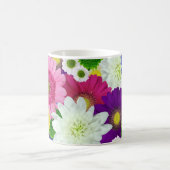 カラフルデイジー、夏開花、 コーヒーマグカップ (中央)