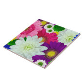 カラフルデイジー、夏開花、 タイル (側面)