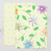 カラフルデイジー，招待 招待状 (正面/裏面)