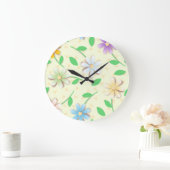 カラフルデイジー、時計 ラージ壁時計 (ホーム)