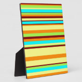 カラフルデザイカスタマイズナーのストライプパターン フォトプラーク (側面)