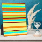 カラフルデザイカスタマイズナーのストライプパターン フォトプラーク (側面)