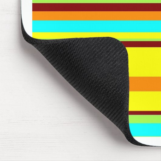 カラフルデザイカスタマイズナーのストライプパターン マウスパッド (コーナー)