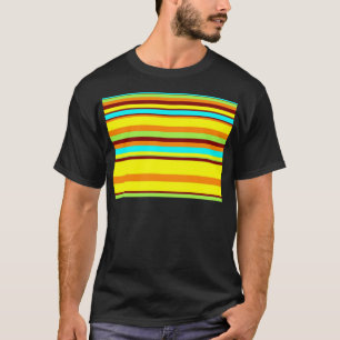 カラフルデザイカスタマイズナーのストライプパターン Tシャツ