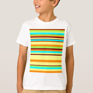 カラフルデザイカスタマイズナーのストライプパターン Tシャツ