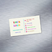 カラフルデザインカスタムロゴ名刺マグネット マグネット名刺 (インサイチュ)