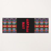 カラフルデザインパターン ヨガマット (正面(横))