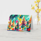 カラフルデザイン カード (黄色い花)