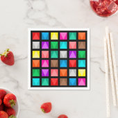 カラフルデザイン スタンダードカクテルナプキン (インサイチュ)