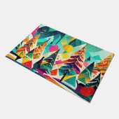 カラフルデザイン ドアマット (アングル)