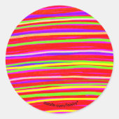 カラフルデザイン ラウンドシール (正面)