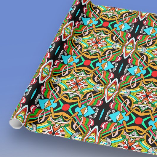 カラフルデザイン ラッピングペーパー