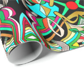 カラフルデザイン ラッピングペーパー (ロールコーナー)