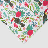 カラフルトスカーナ熱帯花パターン 薄葉紙 (詳細)