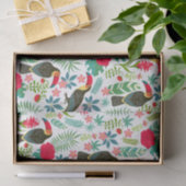 カラフルトスカーナ熱帯花パターン 薄葉紙 (ギフト)