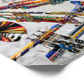 カラフルトランペットのポスターby Juleez, Trumpet Art ポスター (角)