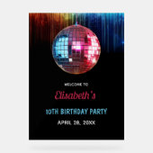 カラフルトレンディーのダブルデジットの時代誕生日 アクリルサイン (正面)