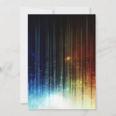 カラフルトレンディーのダブルデジットの時代誕生日 招待状 (裏面)