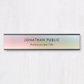 カラフルトレンディーエレガントテンプレート サインプレート (正面)