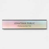 カラフルトレンディーエレガントテンプレート サインプレート (正面)