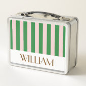 カラフルトレンディーグパーソナライズされたリーギフトテンプレート メタルランチボックス (裏面)