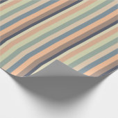 カラフルトレンディーストライプ誕生日 ラッピングペーパー (角)