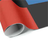 カラフルトレンディータイル青イエローレッド ラッピングペーパー (ロールコーナー)