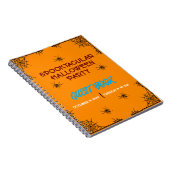 カラフルトレンディーハロウィン不気味パーティー ノートブック (右側)