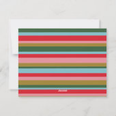 カラフルトレンディーメリー&ブライトクリスマス シーズンカード (裏面)