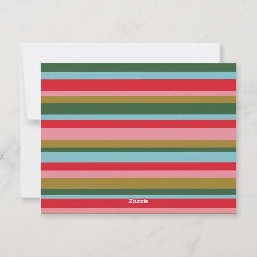 カラフルトレンディーメリー&ブライトクリスマス シーズンカード (裏面)