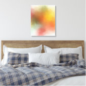 カラフルトレンディーモダン抽象芸術アートレッドイエロー キャンバスプリント (インサイチュ (寝室))