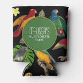 カラフルトロピカルパロット独身最後の週末 缶クーラー (正面)