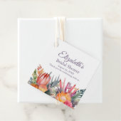 カラフルトロピカルフラワーズ ブライダルシャワー フェイバータグ (インサイチュ)