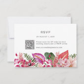 カラフルトロピカルフラワーズ 出欠カード (正面)