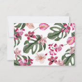カラフルトロピカルフラワーズ 出欠カード (裏面)