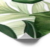 カラフルトロピカルフラワーズ | 緑豊かな ブライダルシャワー ポスター (角)