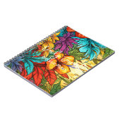 カラフルトロピカル テーマのジャーナル ノートブック (左側)