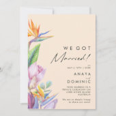 カラフルトロピカル | ピーチ エロープメント発表 招待状 (正面)