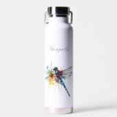 カラフルトンボのカスタマイズ ウォーターボトル (正面)
