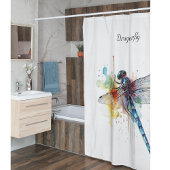 カラフルトンボのカスタマイズ シャワーカーテン