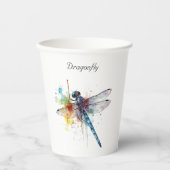 カラフルトンボのカスタマイズ 紙コップ (正面)